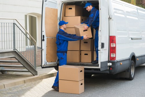 Man and van vehicle ready for a local move in Preston