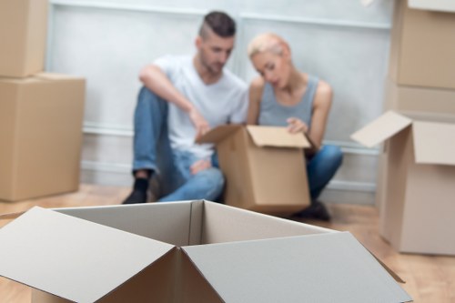 Prepared belongings packed safely for long-term storage in Preston