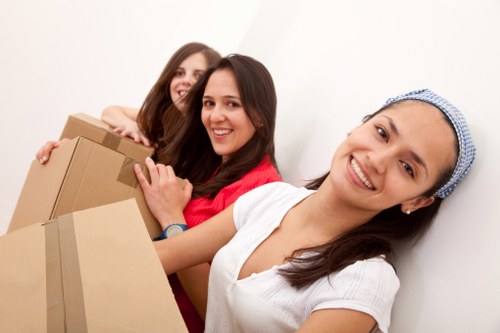 Secure storage area with clear safety signage and good housekeeping
