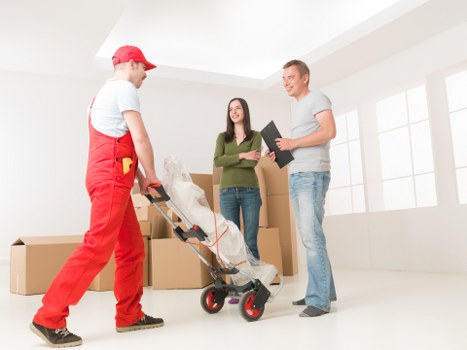 Household items safely packed in Preston storage