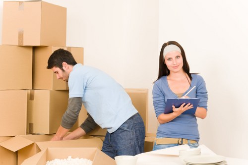 Removal team handling a house move with storage support