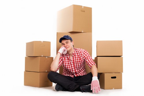 Business inventory stored safely in short-term storage in Preston